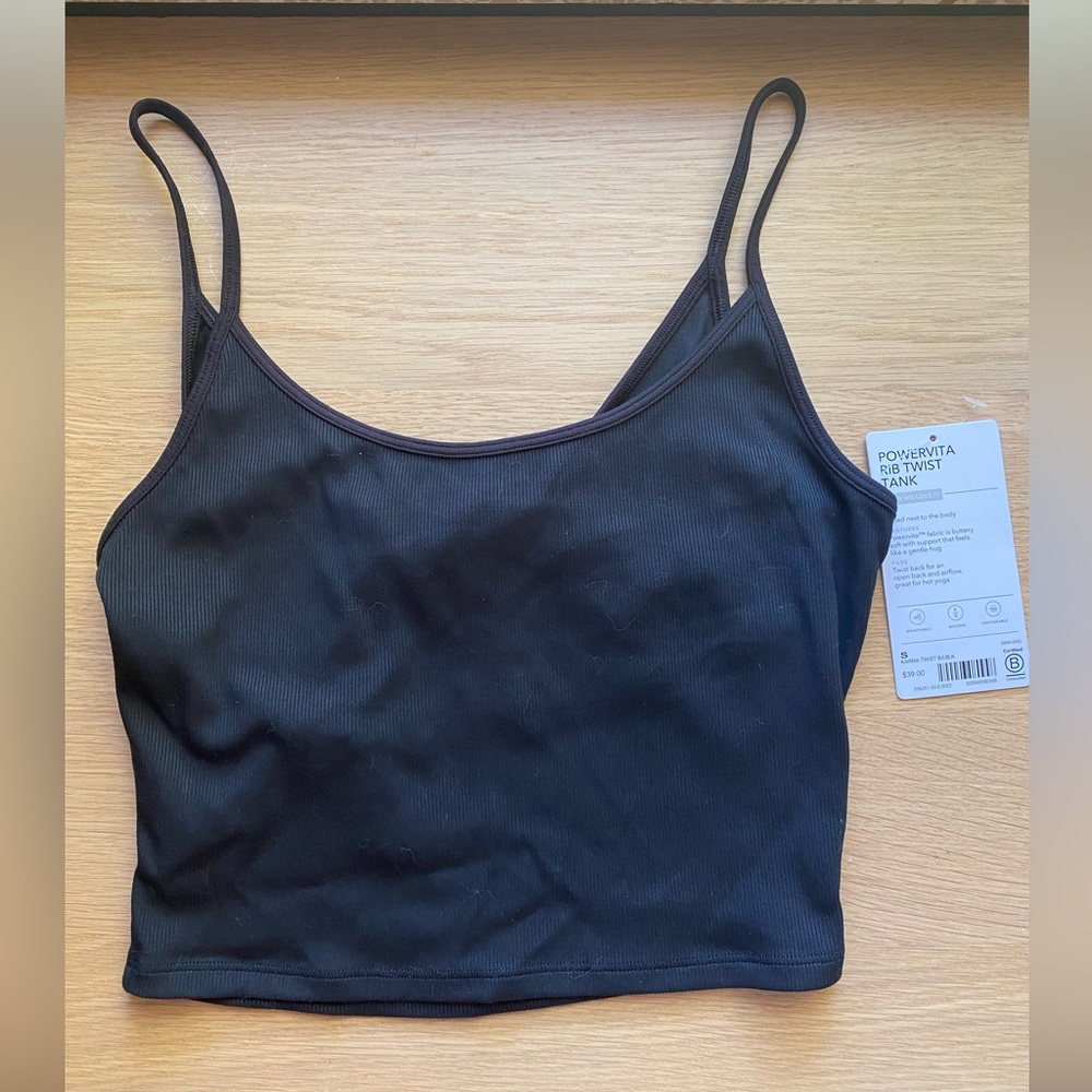 Athleta powervita ribbed twist tank